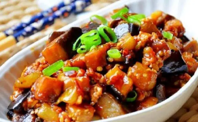 Chinese Eggplant and Ground Pork