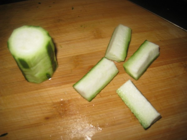 Wash the loofWash the loofah, peel thick skinah, peel thick skin