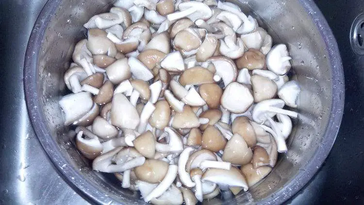 washed mushroom