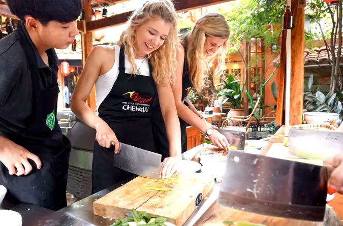 Half Day Chengdu Courtyard Cooking Class with Local Spice Market Visit