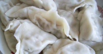 Pork Dumplings with PickledCcabbage