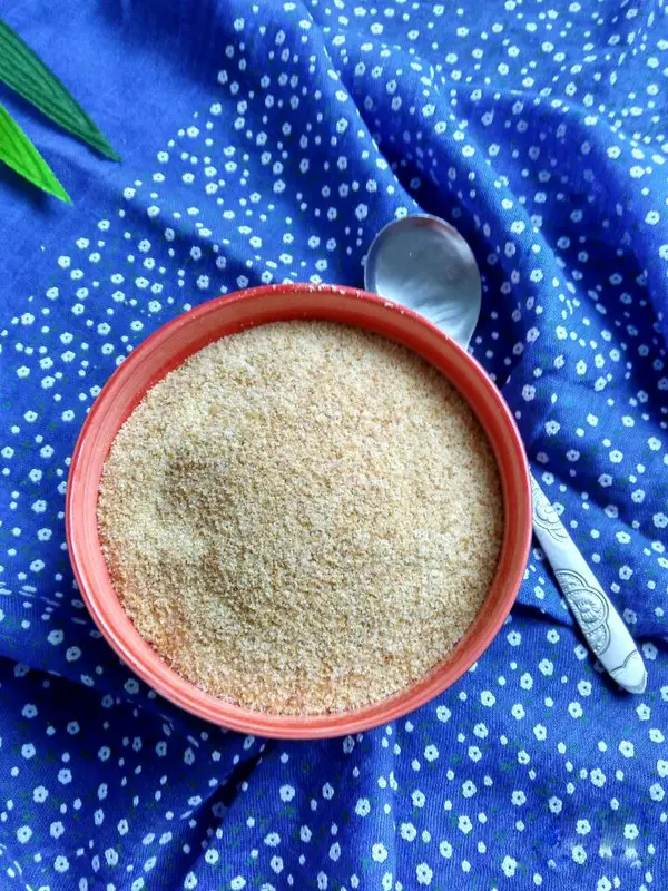 Put these breadcrumbs into a plastic grocery bag