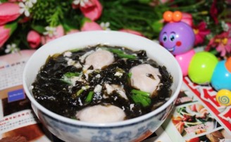 seaweed and egg soup