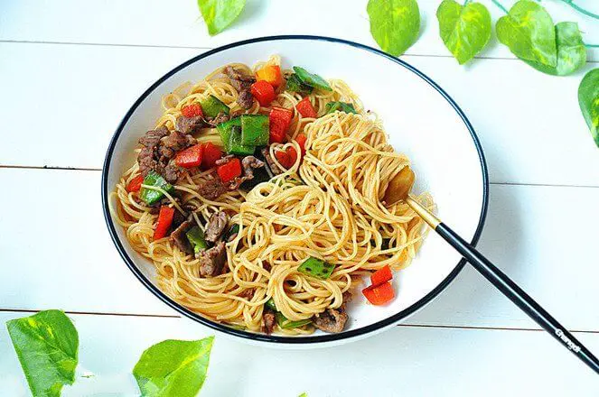 Black Pepper Beef Pasta Miss Chinese Food